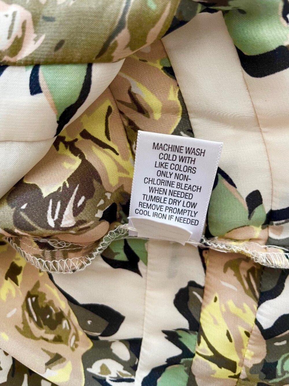 CANDIE'S BEIGE FLORAL ROSES RUFFLE SLEEVELESS DRESS SHIRT TOP BLOUSE CANDIES XS - Picture 7 of 12